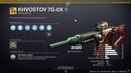 The Khvostov in Destiny 2 (Image via YouTube/FalloutPlays)